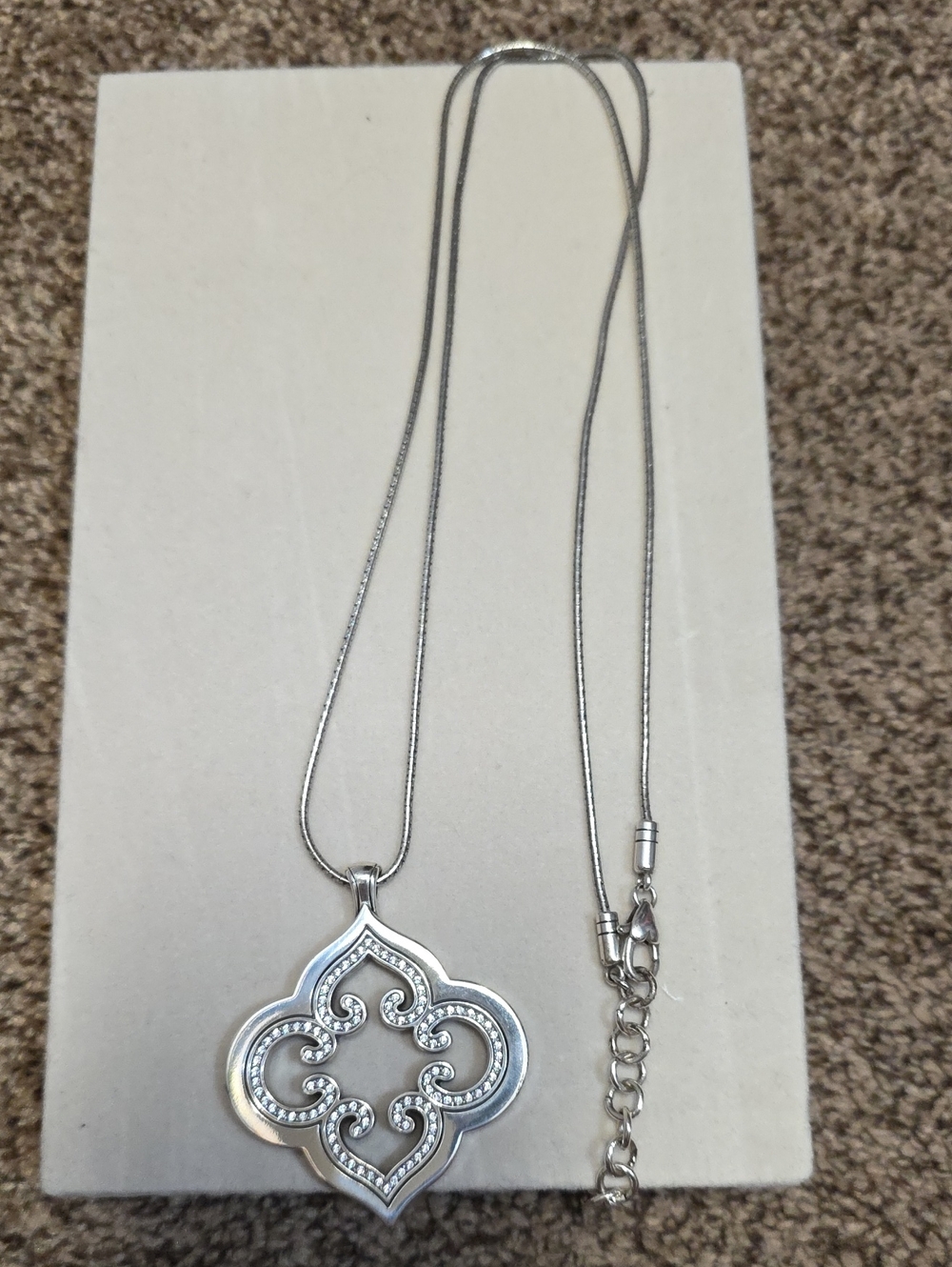 Brighton Toledo Mido Long Necklace in silver